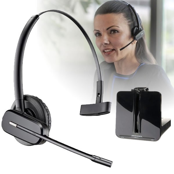Plantronics CS530 Auriculares inalámbricos de oficina con micrófono  extendido y levantador de auriculares